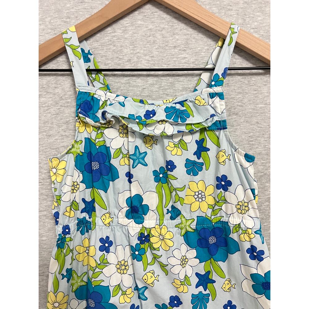 Gymboree Underwater Fantasy Sundress Girls Size 12 Blue Ruffle Dress Summer 2012 - Picture 2 of 12